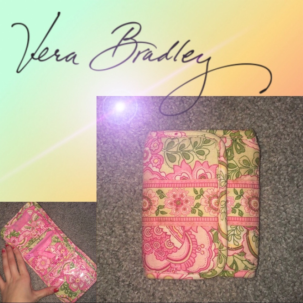 Vera Bradley Pink & Green Wallet